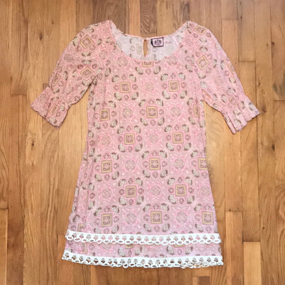 Juicy Couture Pink Patterned Dress